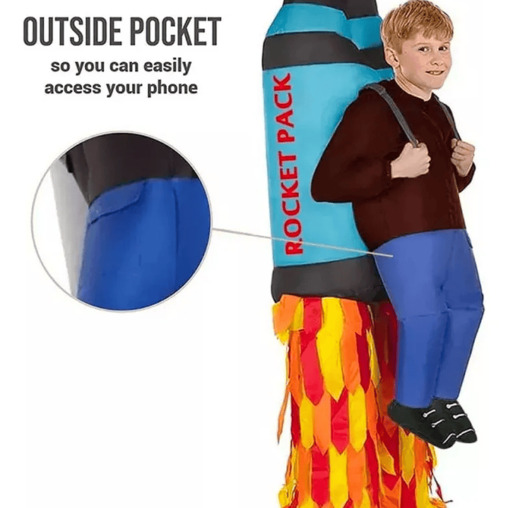 Disfraz Inflable De Halloween 2025 Cohete Cosplay 3
