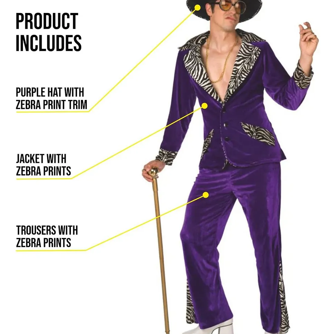 Disfraz De Proa De Morfo, Morado, Disfraz De Hombre 2