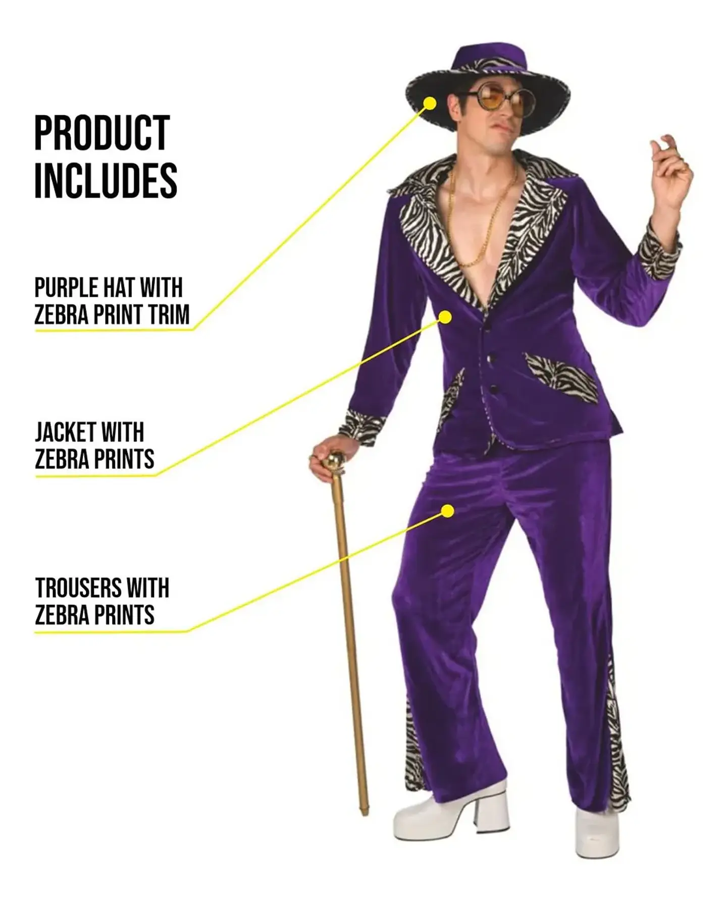 Disfraz De Proa De Morfo, Morado, Disfraz De Hombre 2
