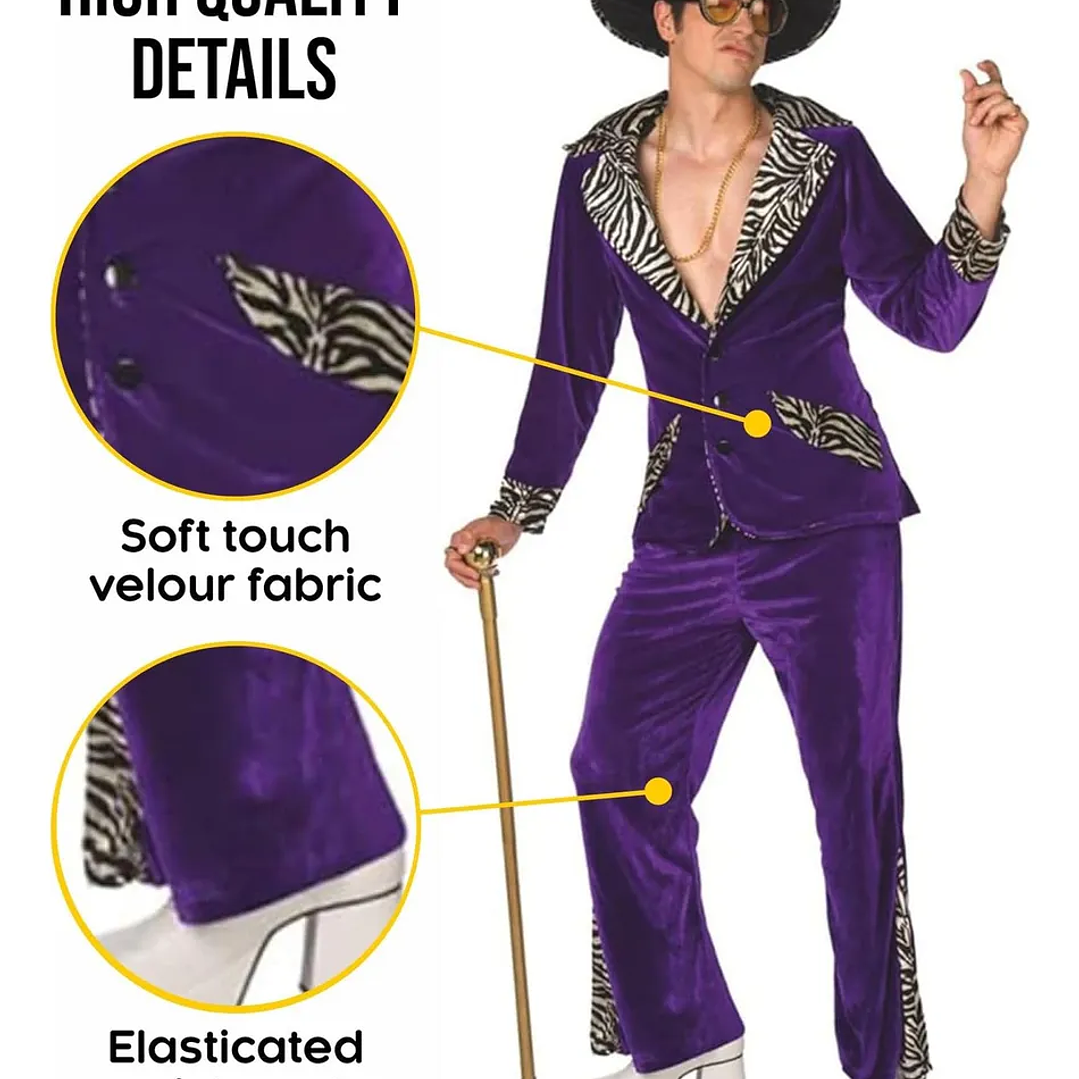 Disfraz De Proa De Morfo, Morado, Disfraz De Hombre 4