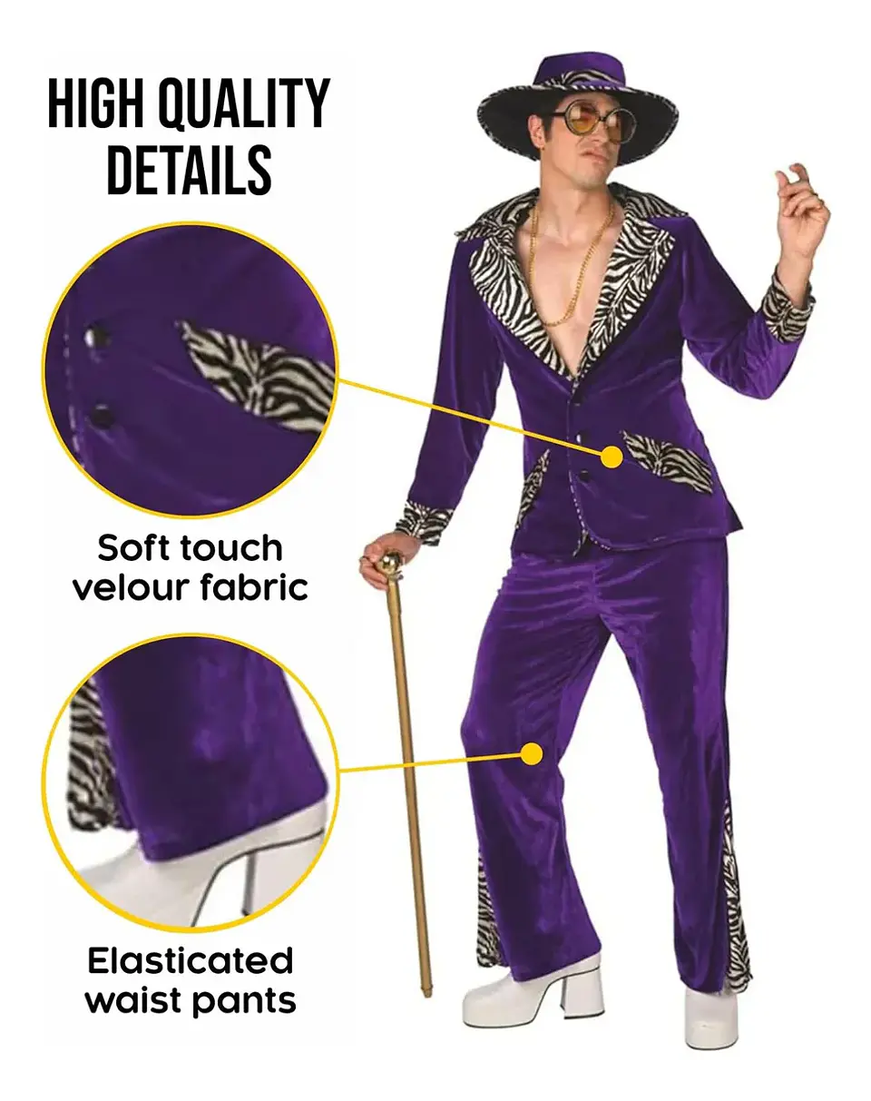 Disfraz De Proa De Morfo, Morado, Disfraz De Hombre 4