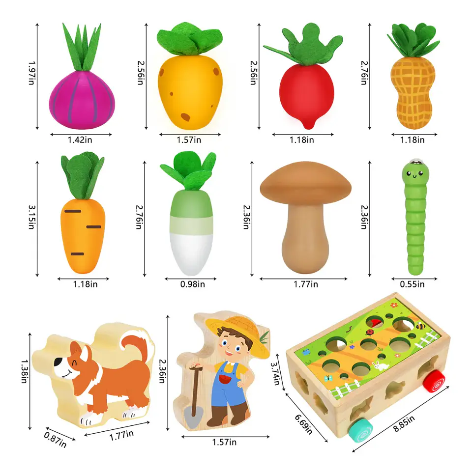 Juguetes Educativos De Madera Montessori Para Niños Y Niñas  2