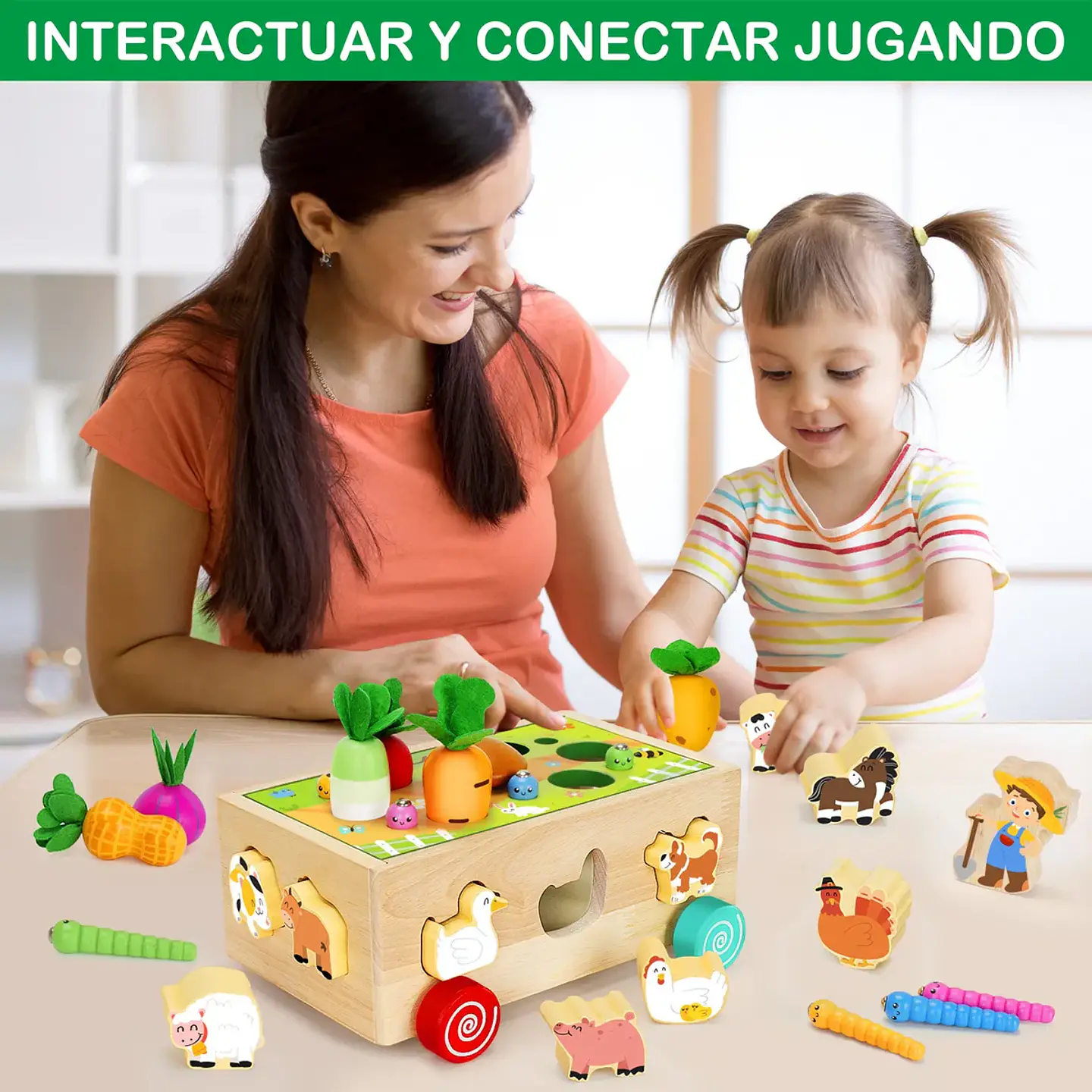 Juguetes Educativos De Madera Montessori Para Niños Y Niñas  3