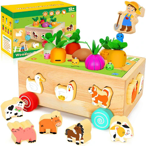 Juguetes Educativos De Madera Montessori Para Niños Y Niñas 