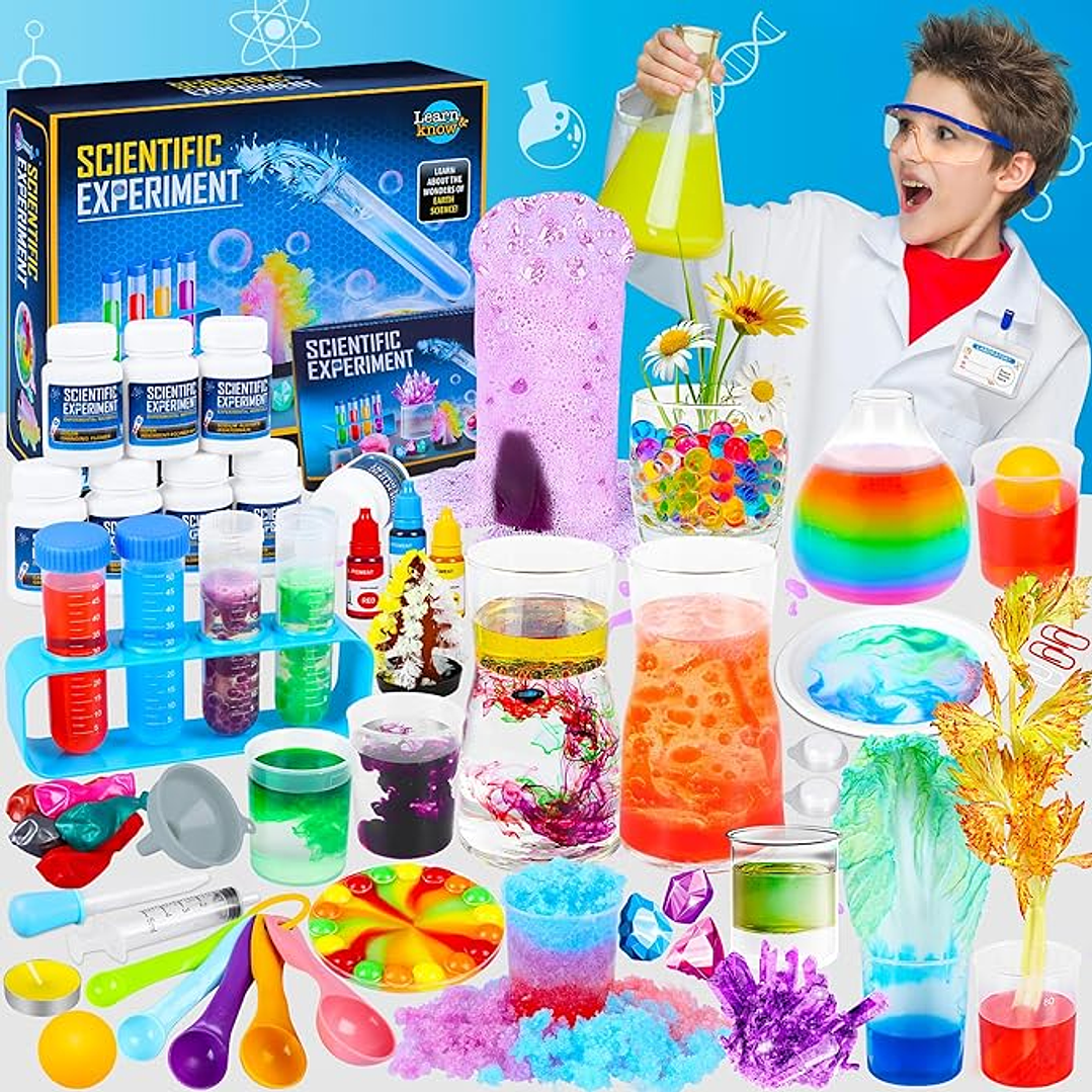 Kit de experimentos científicos con más de 80 piezas para niños 1
