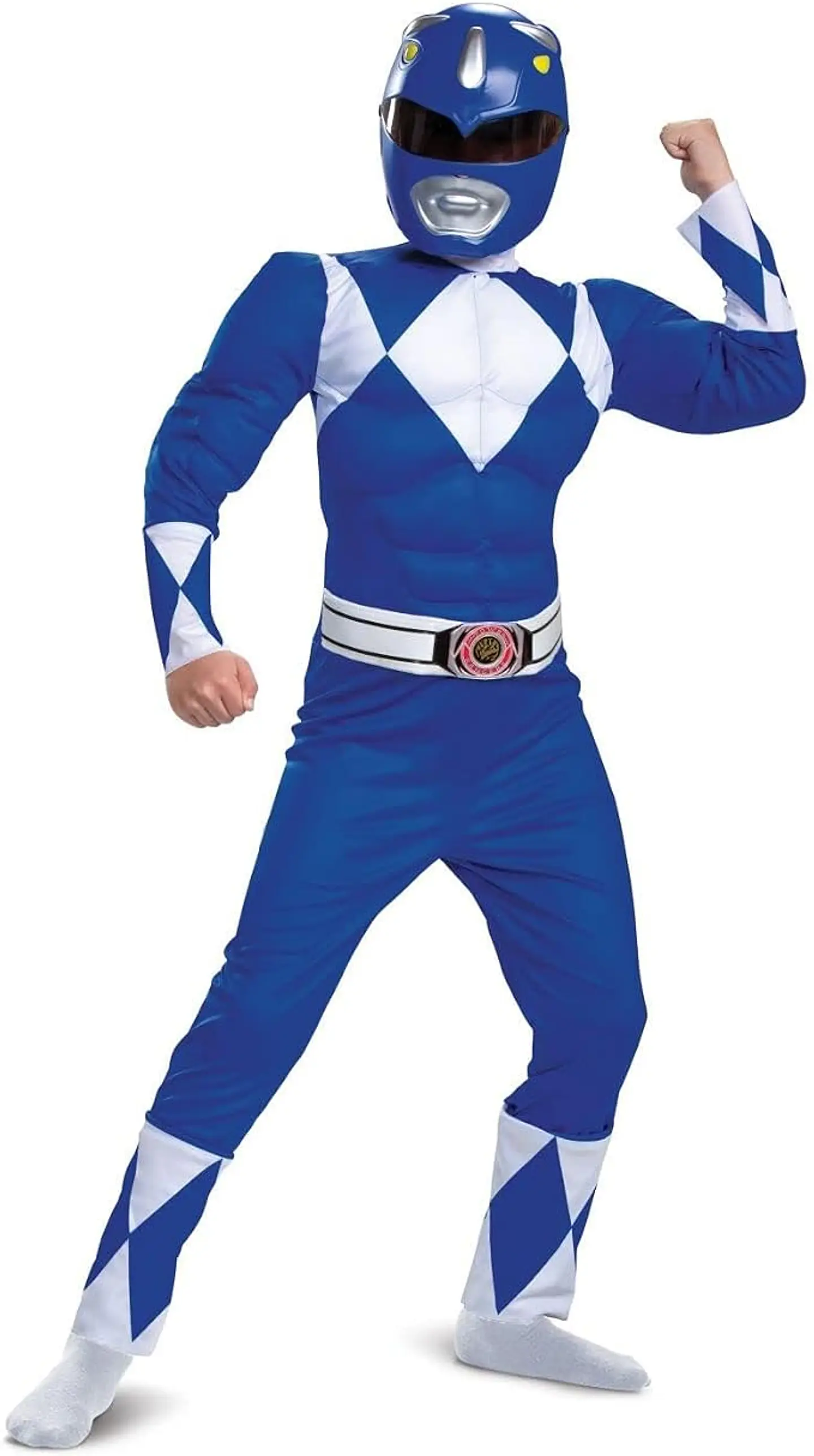 Disfraz de Ranger azul para niños de Power Rangers 1
