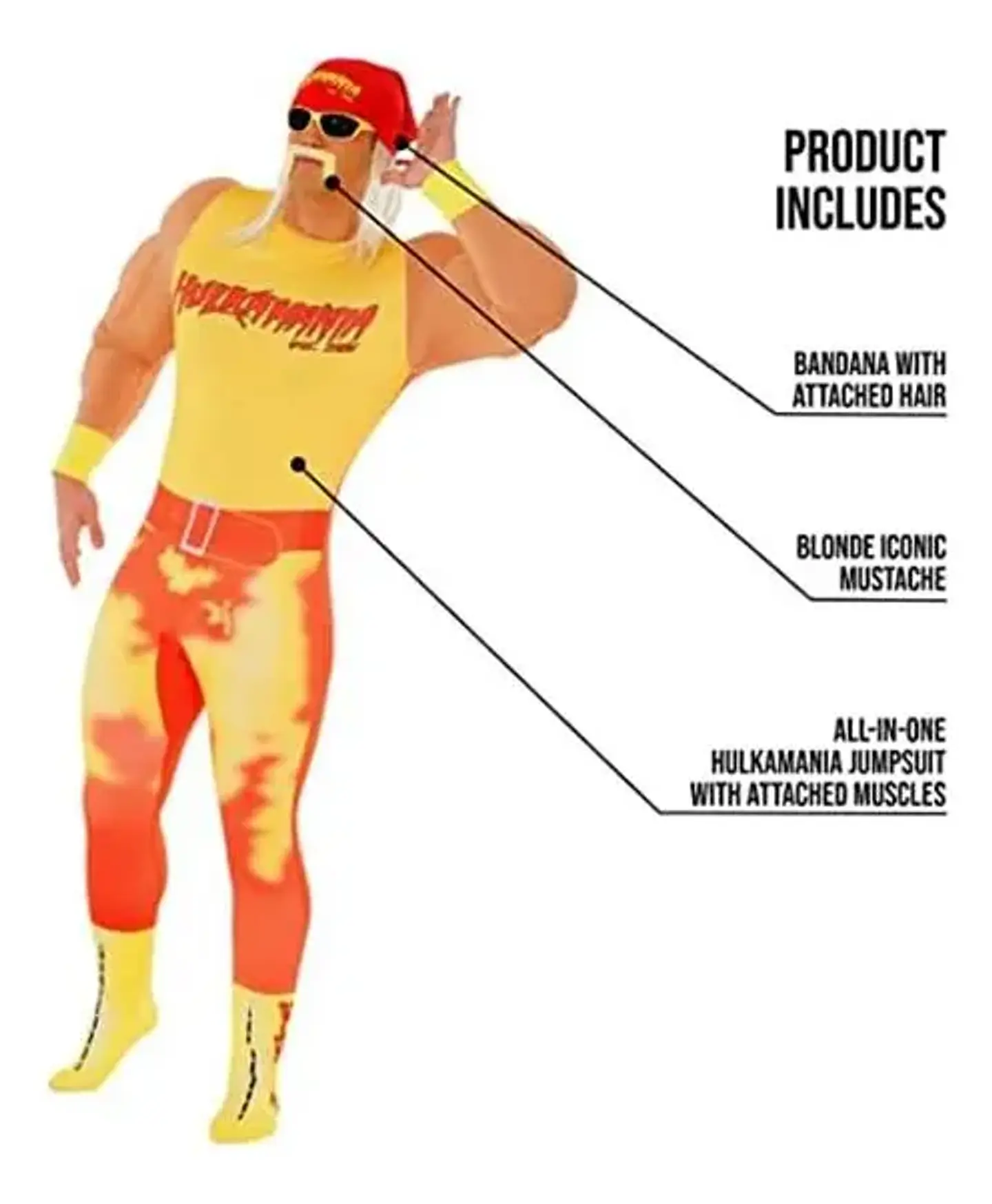 Disfraces Morph Disfraz Oficial De Hulk Hogan OFICIAL 2