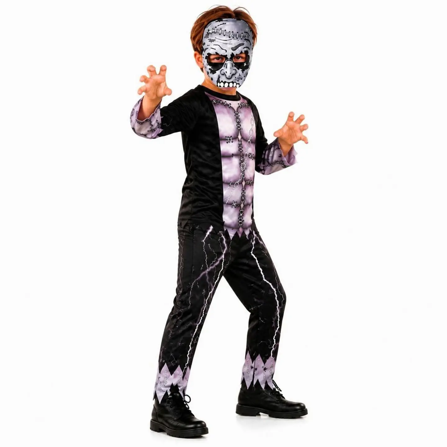 Disfraz infantil de zombie cosido 4-6 años 3