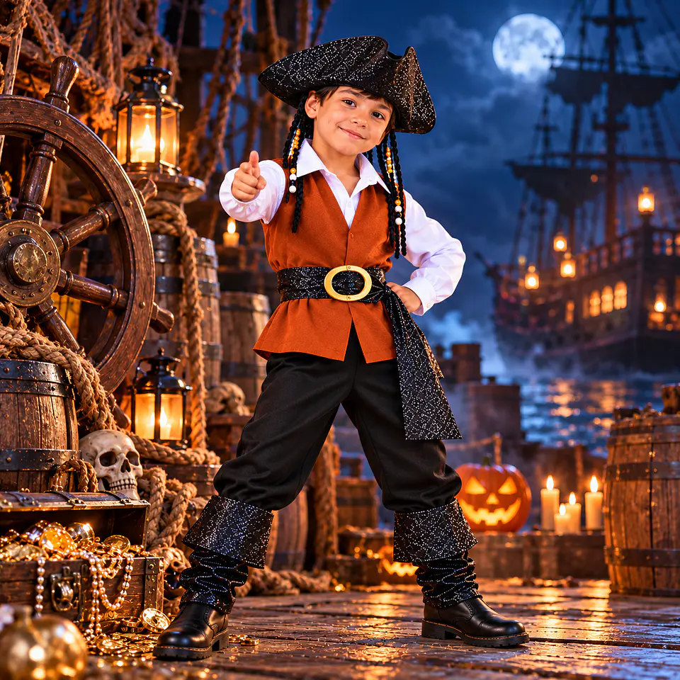Disfraz De Pirata Para Niños, Jack Sparrow 2