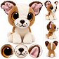 Peluche TY Beanie Boos Perrito Café y Blanco Mini - Miniatura 2