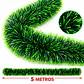 Pack 6 Guirnalda Navideña Espumillón 5 Metros Verde - Miniatura 5