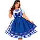 Disfraz Muñeca Bávara Alemana Azul y Blanco – Talla L - Miniatura 1