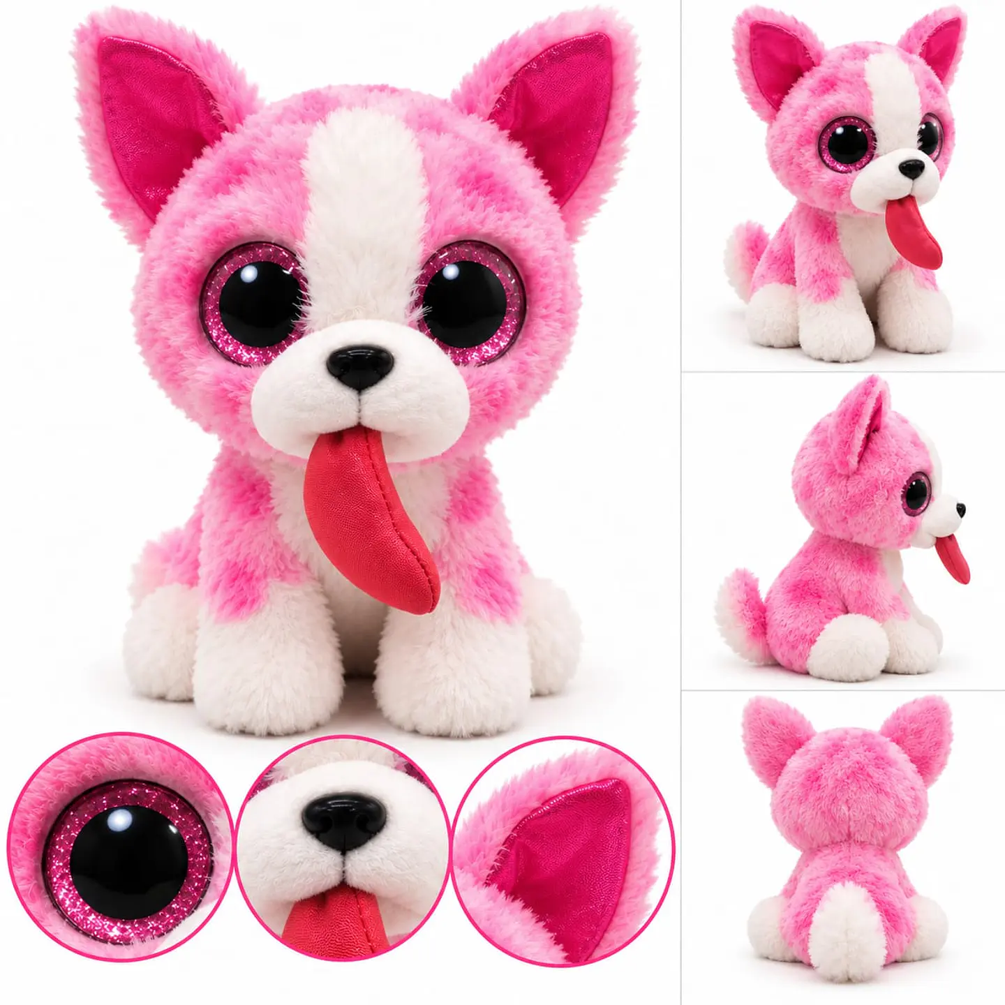 Peluche TY Beanie Boos Pashun – Chihuahua Rosado  2