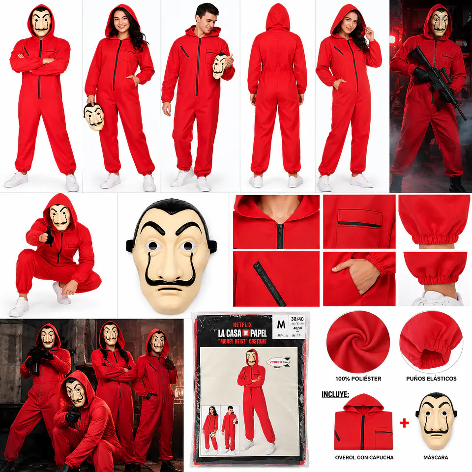 Disfraz La Casa de Papel – Money Heist – Talla M 3