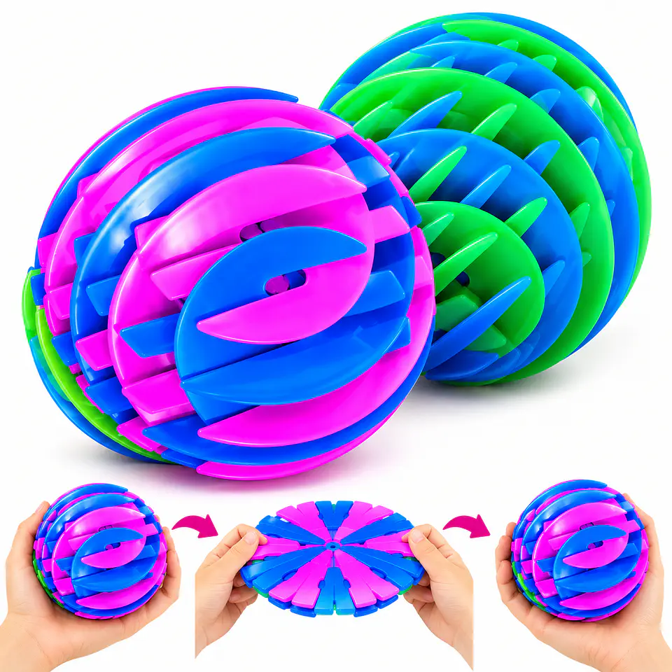 Zinkeez Flatball Pelota Sensorial Fidget Antiestres 1