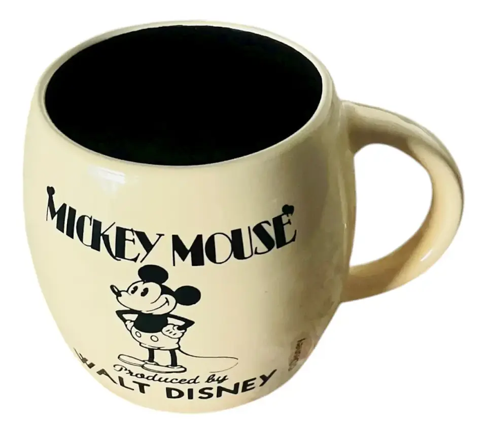 Tazón Mickey Mouse Disney Vintage 380 Ml Cerámica Original 1
