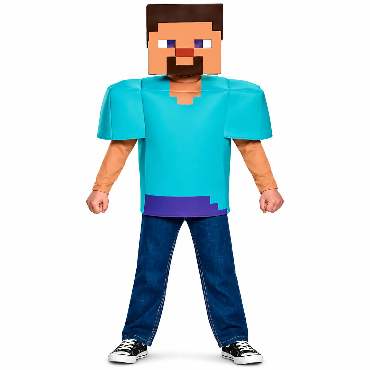 Disfraz Oficial Minecraft Steve para Niño – Traje Completo 4 a 6 años 1