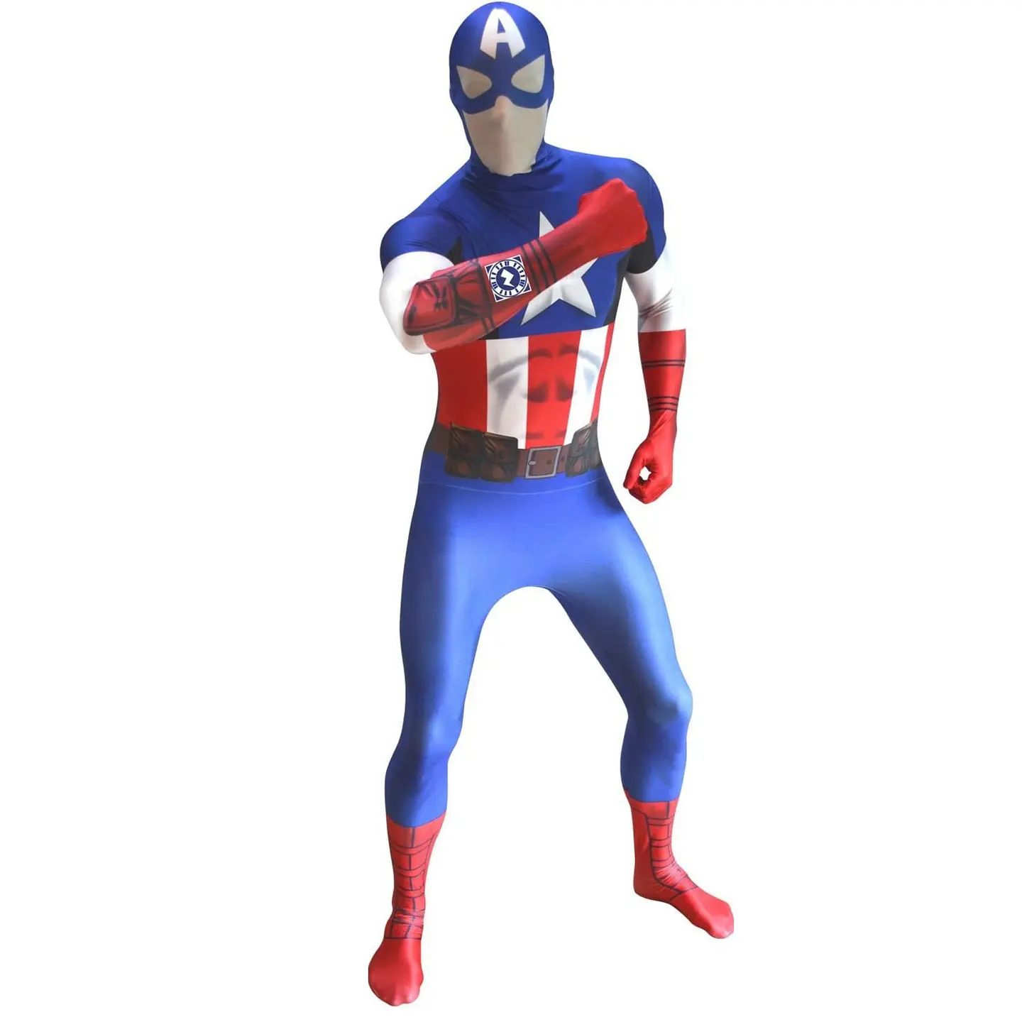 Disfraz Capitán América Adulto Talla XL Traje Completo 1