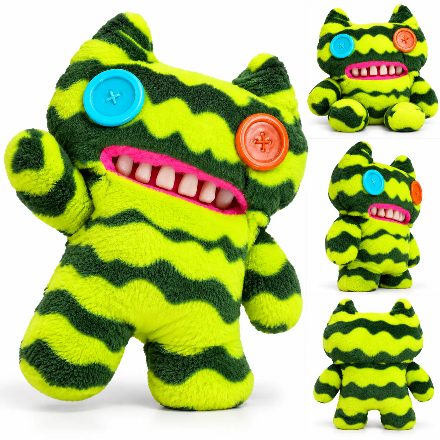 Fuggler Peluche Monstruo Verde Neón Original Misfits 3