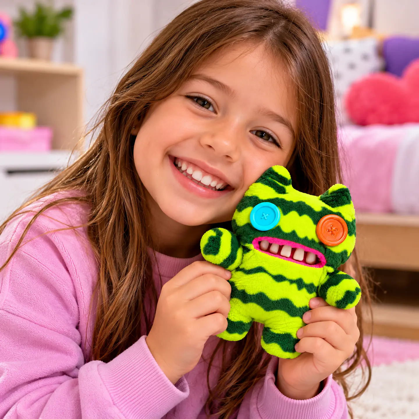 Fuggler Peluche Monstruo Verde Neón Original Misfits 4