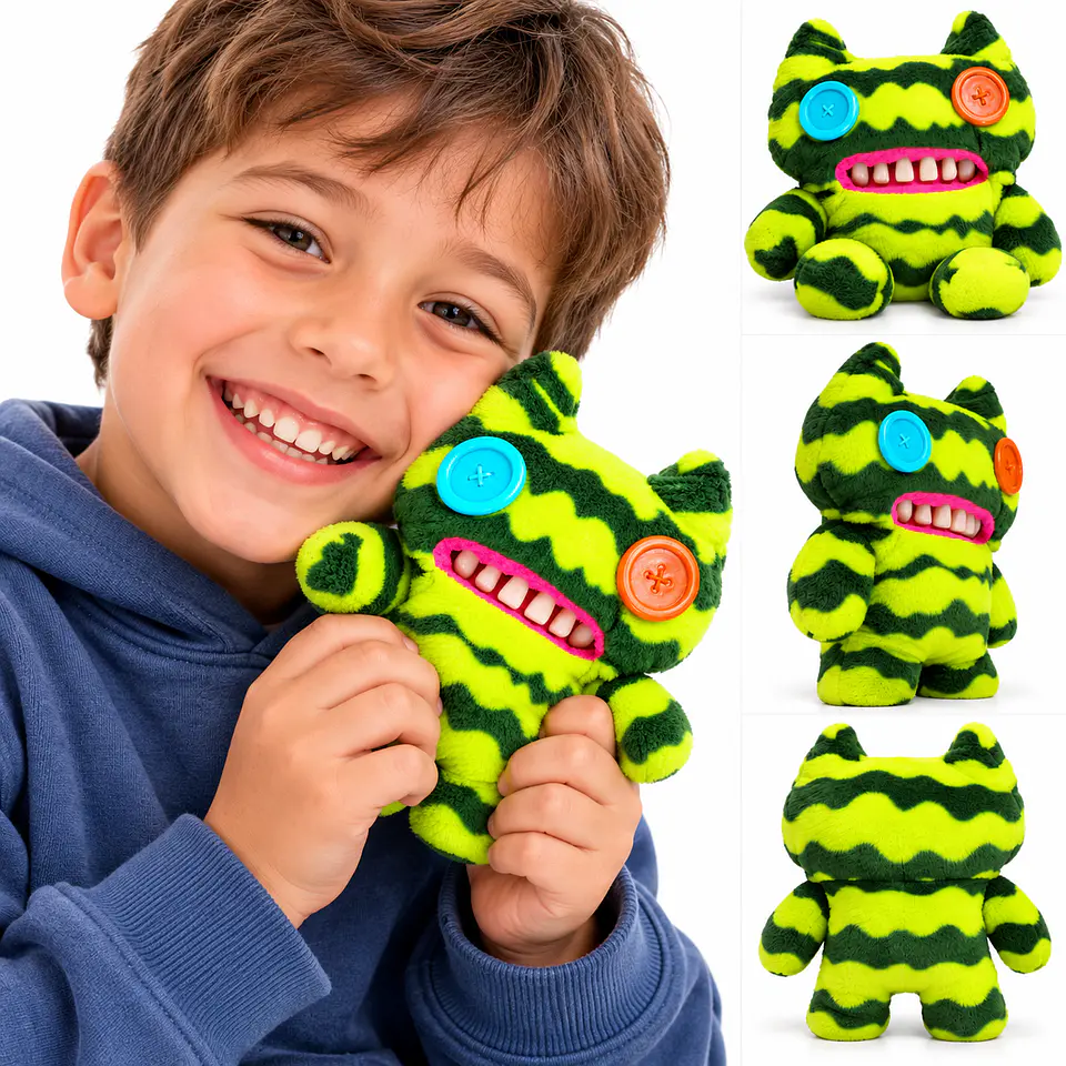 Fuggler Peluche Monstruo Verde Neón Original Misfits 6
