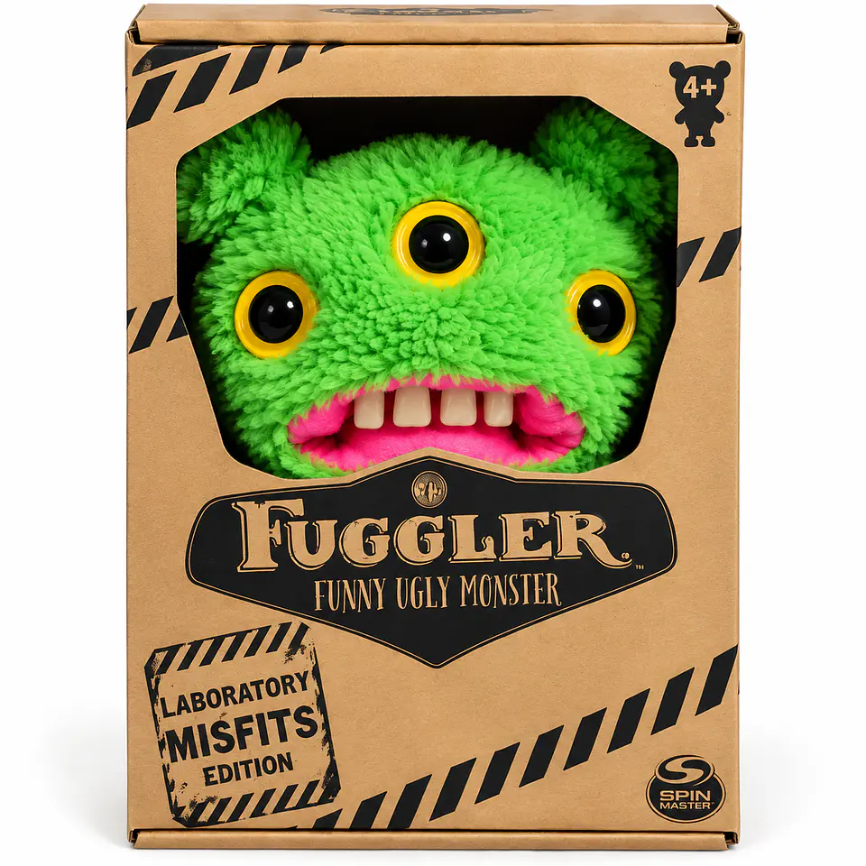 Peluche Fuggler Verde 25 Cm Tres Ojos Spin Master 1