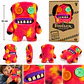 Fuggler Sasquoosh 22 cm Peluche Monstruo Spin Master - Miniatura 2