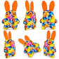 Fuggler Rabid Rabbit Peluche Multicolor Orejas Naranjas - Miniatura 3