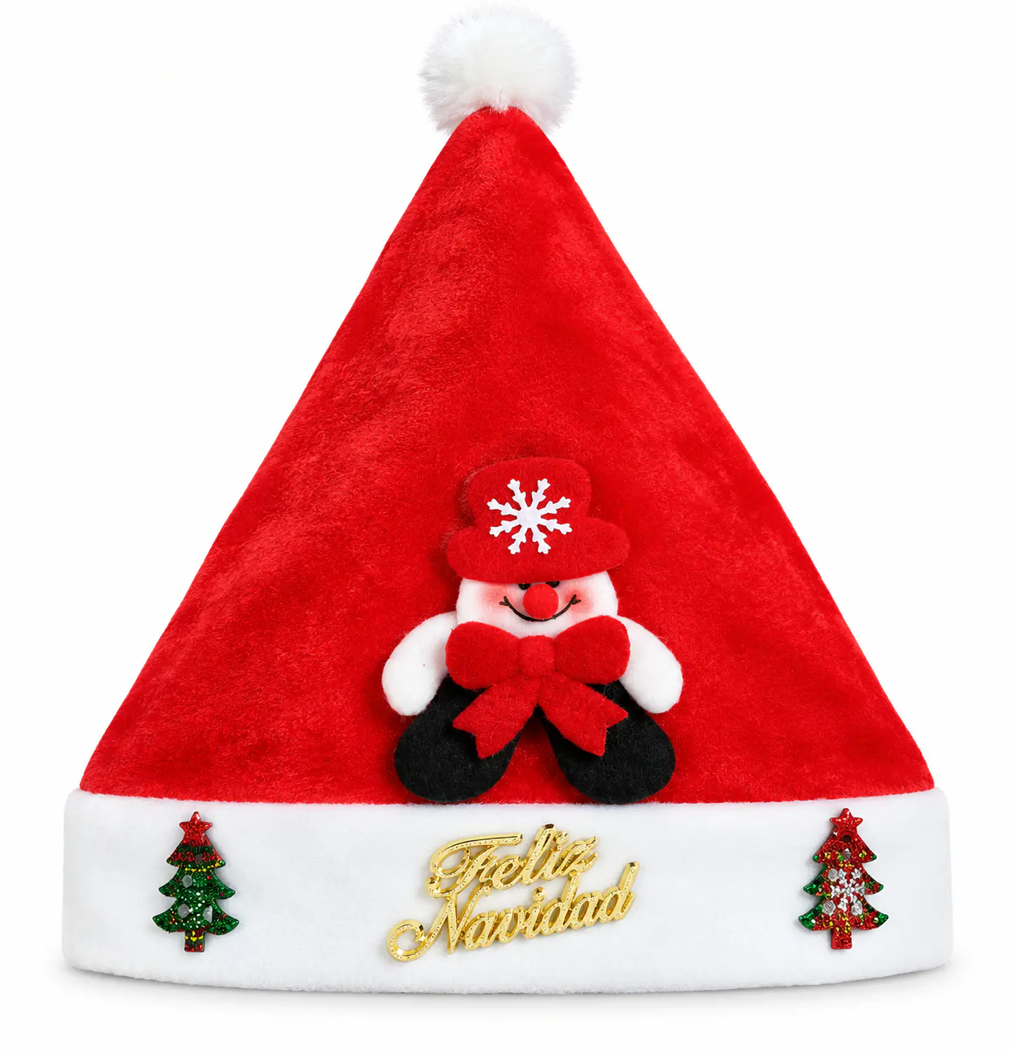 Gorro Pascuero Navideño Rojo mono de nieve – Feliz Navidad 1