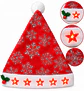 Gorro Pascuero Navideño Rojo con Estrellas Luminosas LED - Miniatura 2