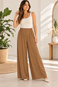 Pantalón Mujer Cuesta Blanca Palazzo Cintura Elasticada - Miniatura 1