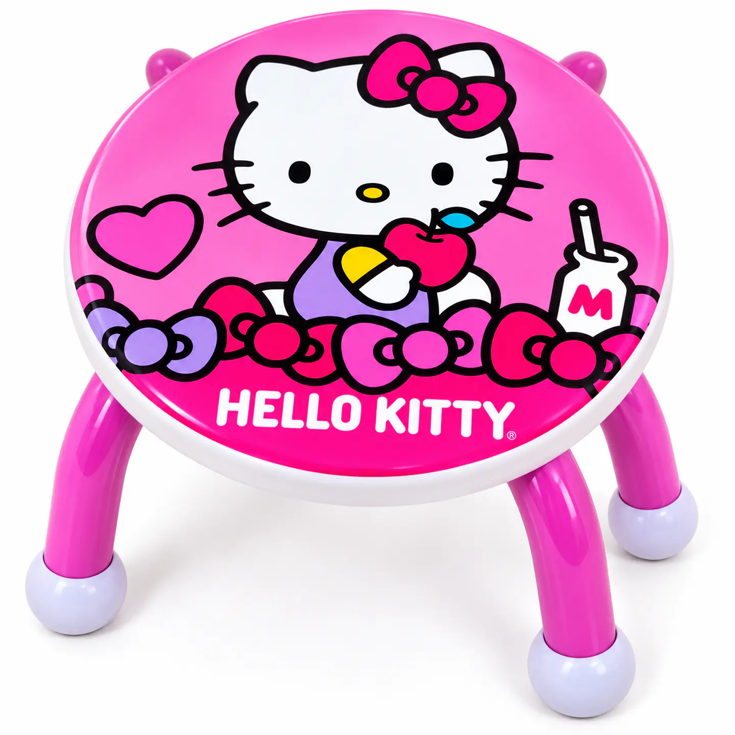 Banquito Infantil Redondo Hello Kitty Kuromi Sanrio 4