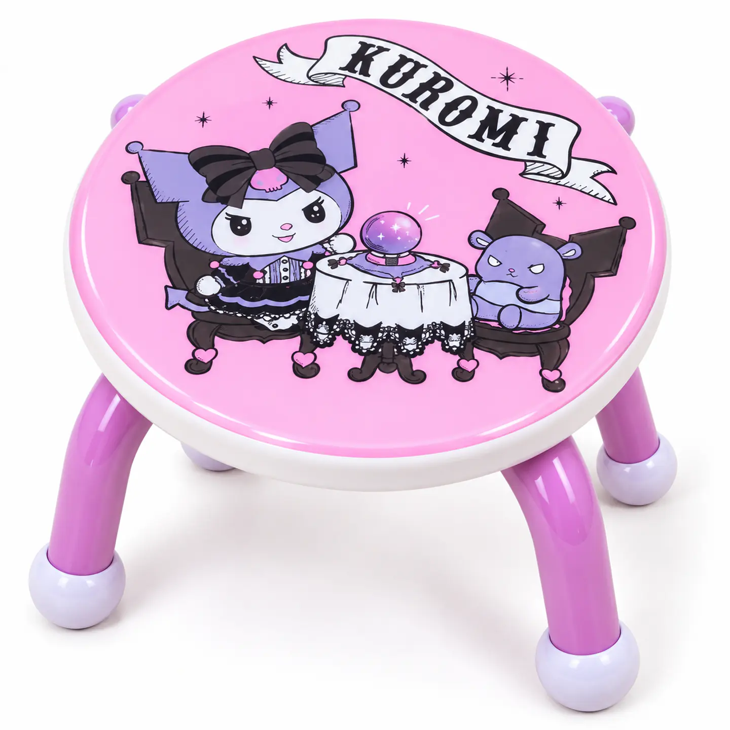Banquito Infantil Redondo Hello Kitty Kuromi Sanrio 6