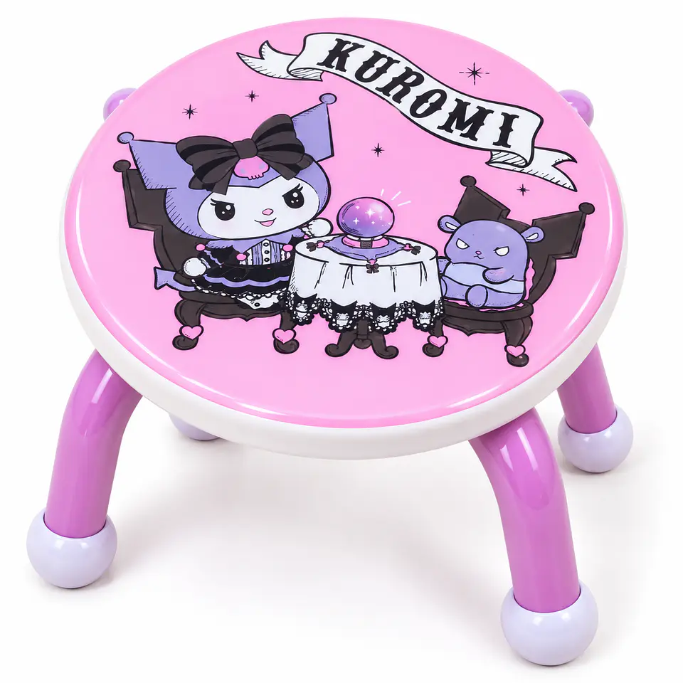 Banquito Infantil Redondo Hello Kitty Kuromi Sanrio 6