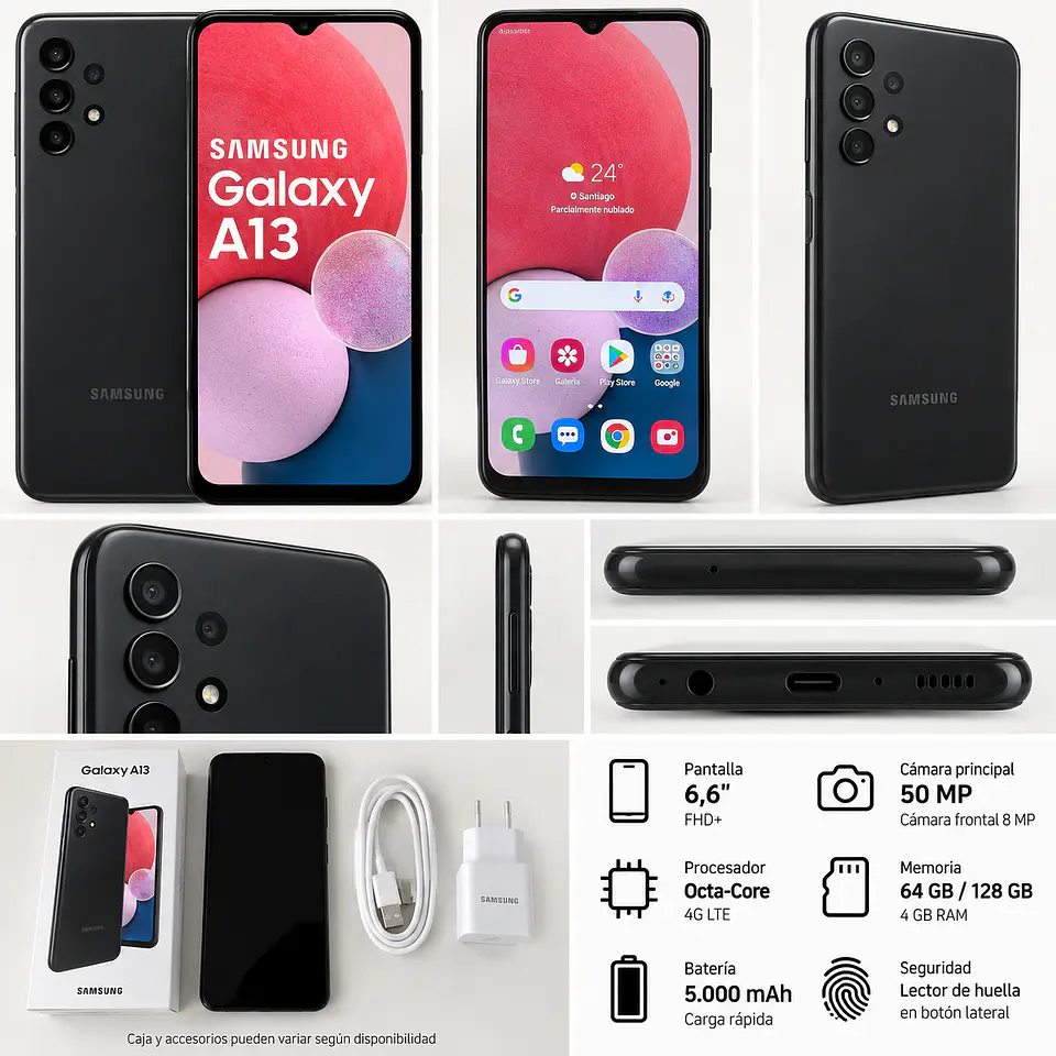 Samsung Galaxy A13 Negro Reacondicionado 2