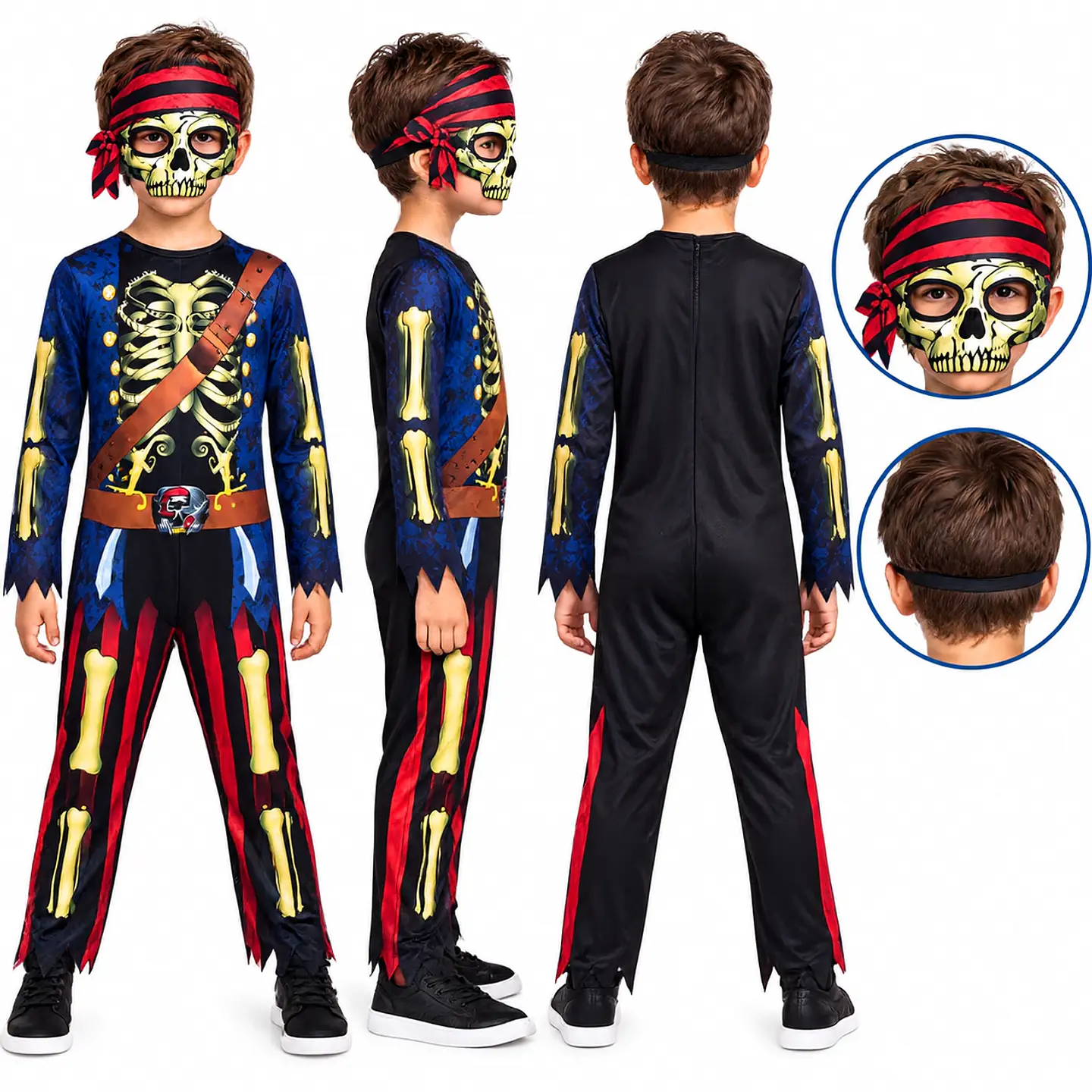 Disfraz Pirata Esqueleto Infantil – Halloween 3