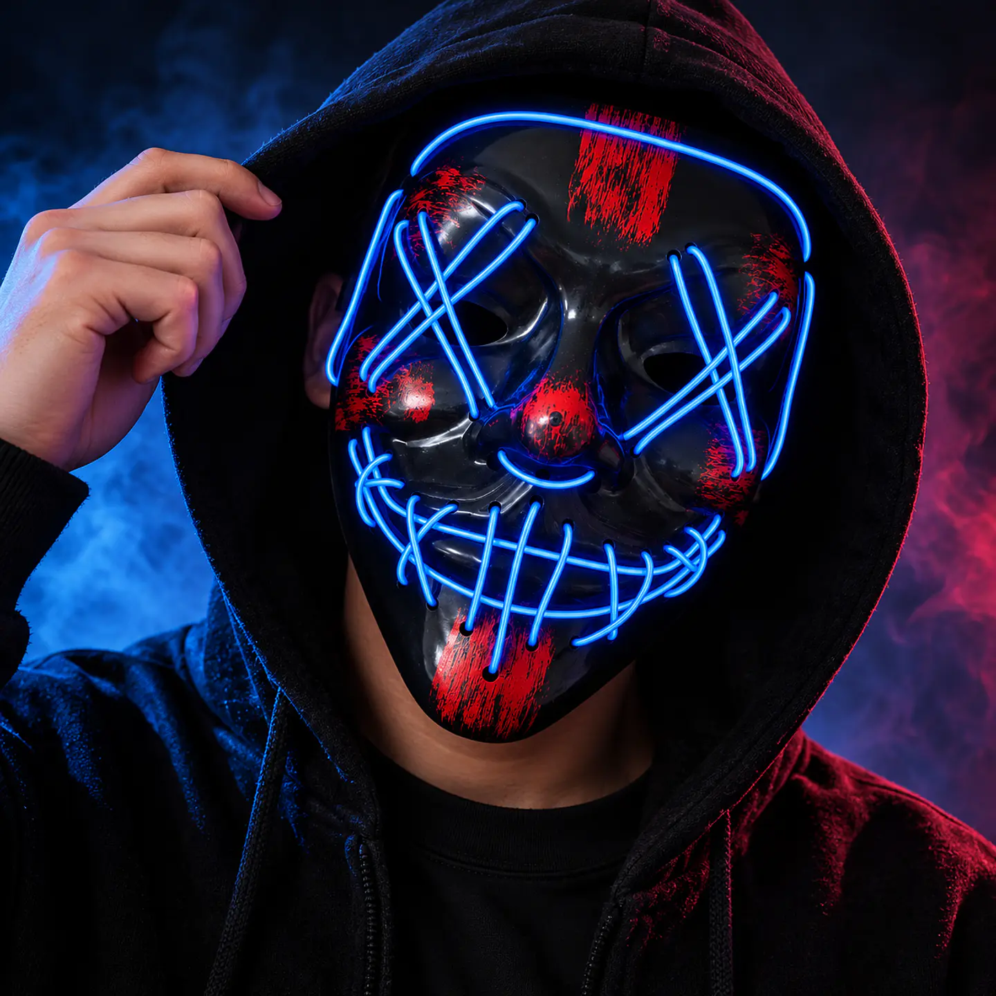 MÁSCARA DE TERROR LED ANANBROS –  LA PURGA 2