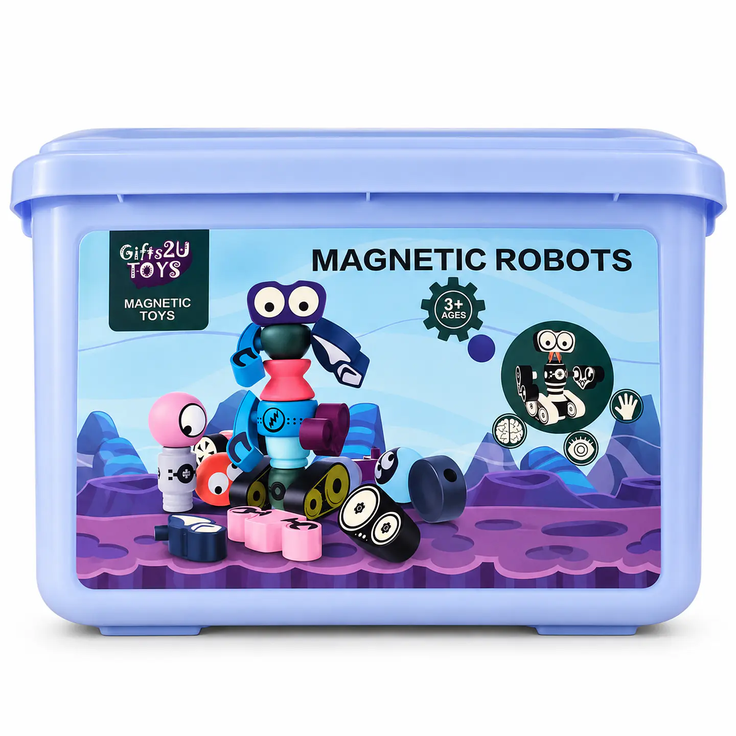 Juego Magnético Robots Gifts2U 35 Piezas 3