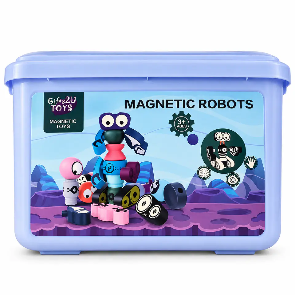 Juego Magnético Robots Gifts2U 35 Piezas 3