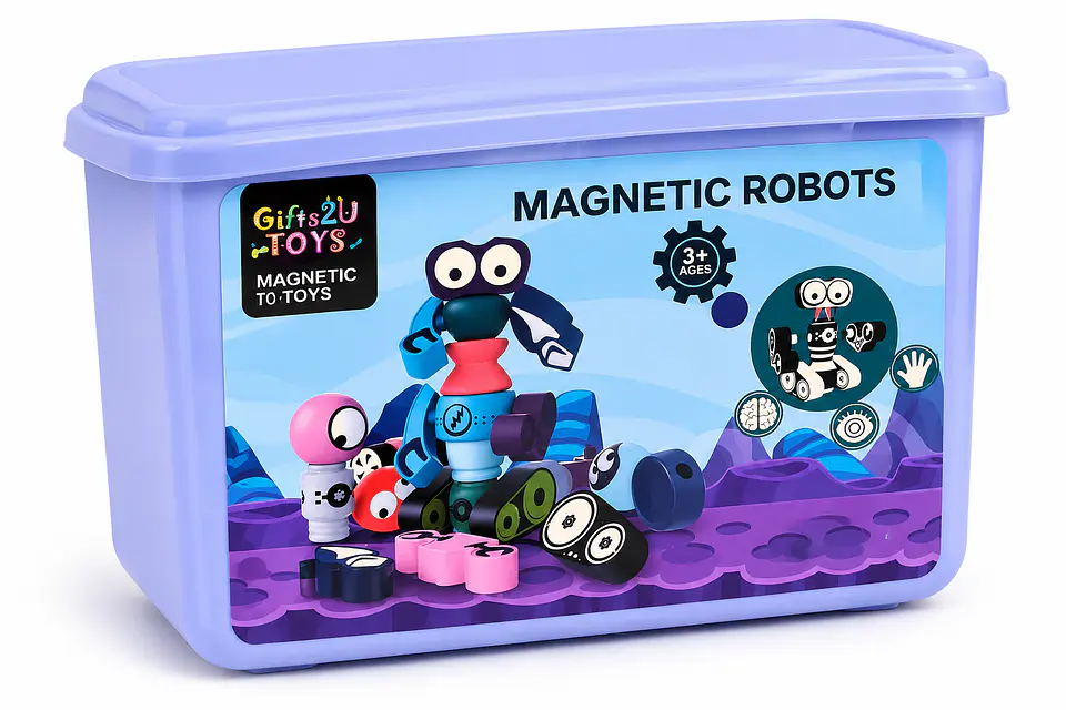 Juego Magnético Robots Gifts2U 35 Piezas 2
