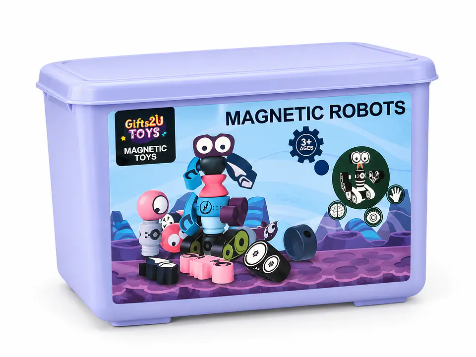 Juego Magnético Robots Gifts2U 35 Piezas 4