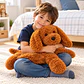 Peluche Perrito Sensorial De Apego Con Peso 2 Kg Café - Miniatura 2