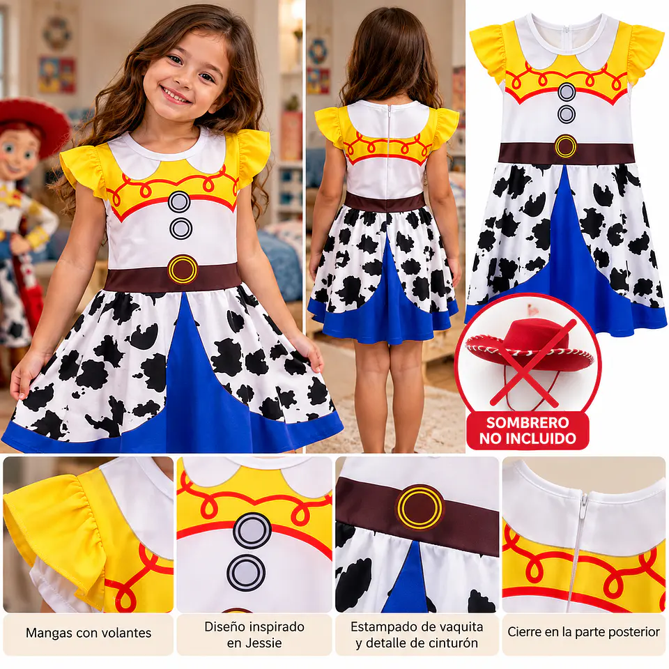 DISFRAZ JESSIE VAQUERA INFANTIL – RECICLADO 2