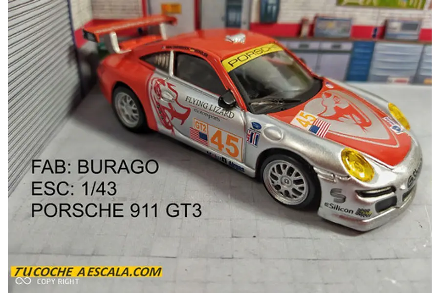 Porsche 911 Gt3  Carro A Escala 1/43 De Coleccion 