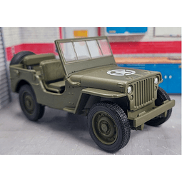 Jeep Willys Min Guerra 1941 Escala 1:36 De Coleccion