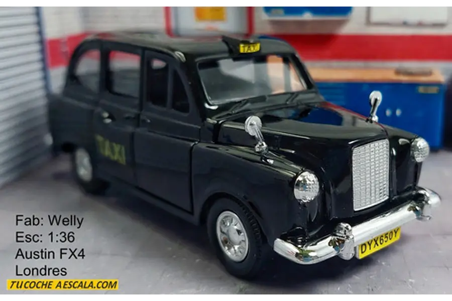 Taxi Austin Fx4 De Londres, Escala 1/36 De Coleccion 