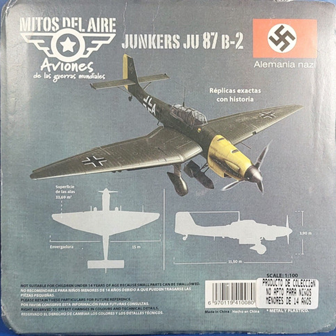 Avion Junkers Ju 87  A Escala Escala 1/72 Mito  Del Aire 3