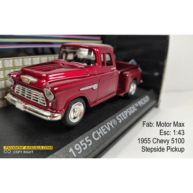 1955 Chevy 5100 Stepside Pickup, Escala 1/43