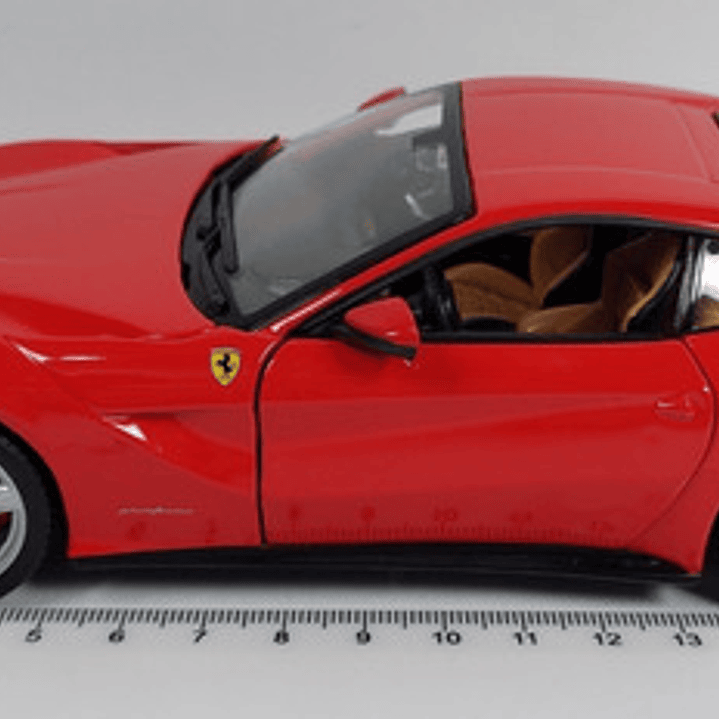 Ferrari F12 Berlinetta RINES NEGROS, Escala 1/24, Marca Burago 1