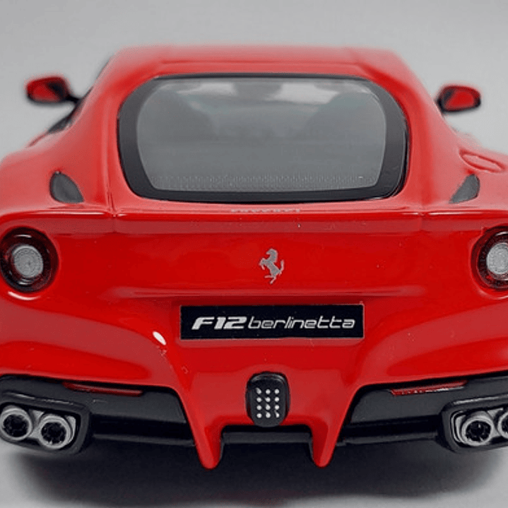 Ferrari F12 Berlinetta RINES NEGROS, Escala 1/24, Marca Burago 2